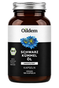 Oildem - Schwarzkümmelöl · Bio · Ungefiltert · 180 Kapseln